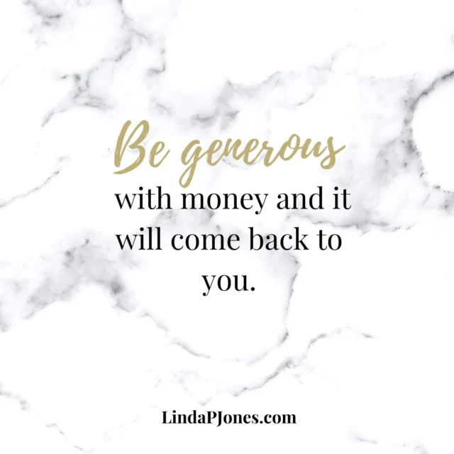 Be generous with money, and it will come back to you.

Your financial freedom starts here—listen to the Be Wealthy & Smart Podcast for free wealth-building insights. Link in bio.

# 

 #financialindependence #buildwealth #wealth  #womenbuildingwealth #financialwellness #wealthylifestyle #success #moneytips #financialeducation #BeWealthyAndSmartPodcast